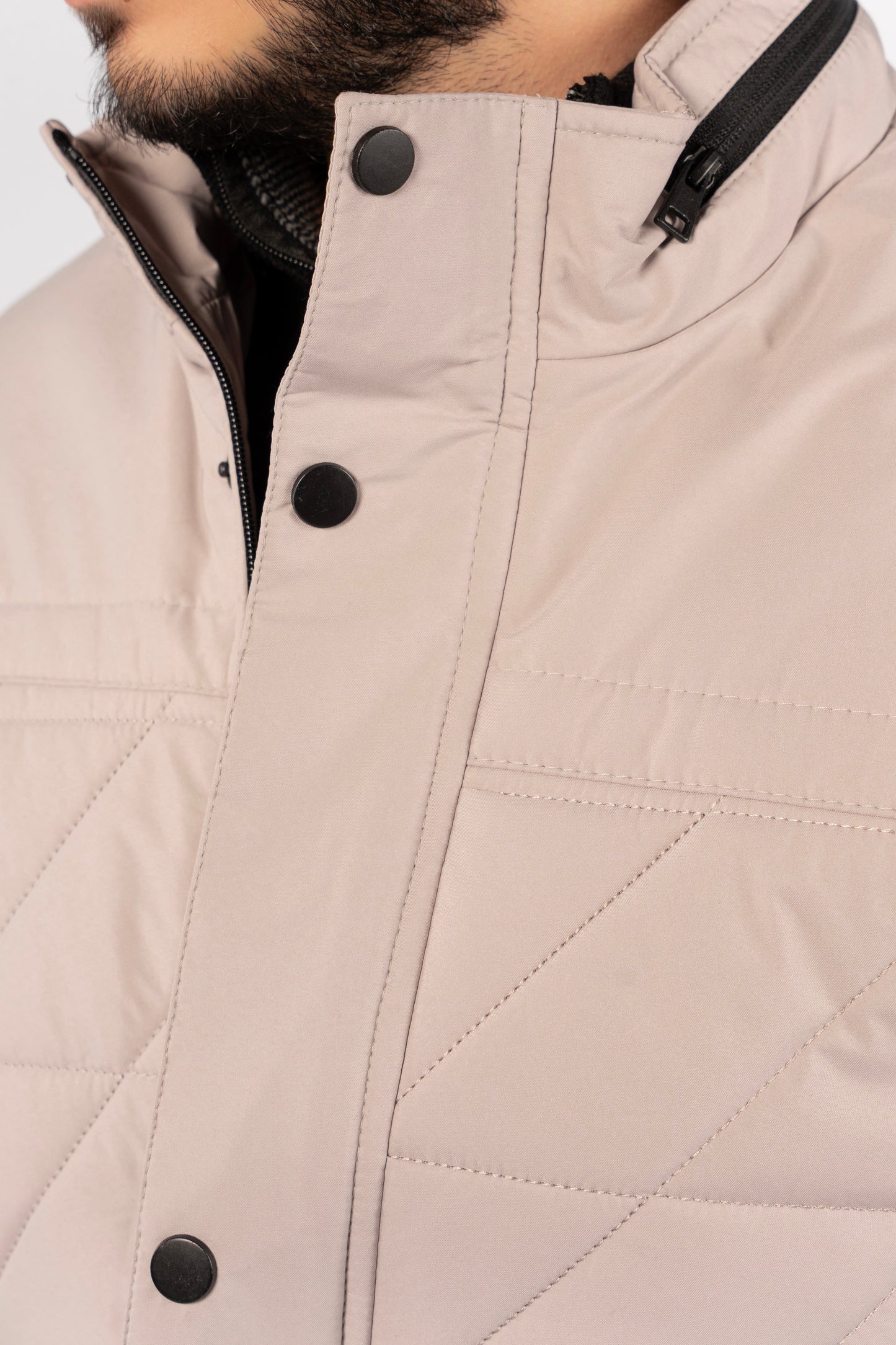BEIGE PARKA JACKET