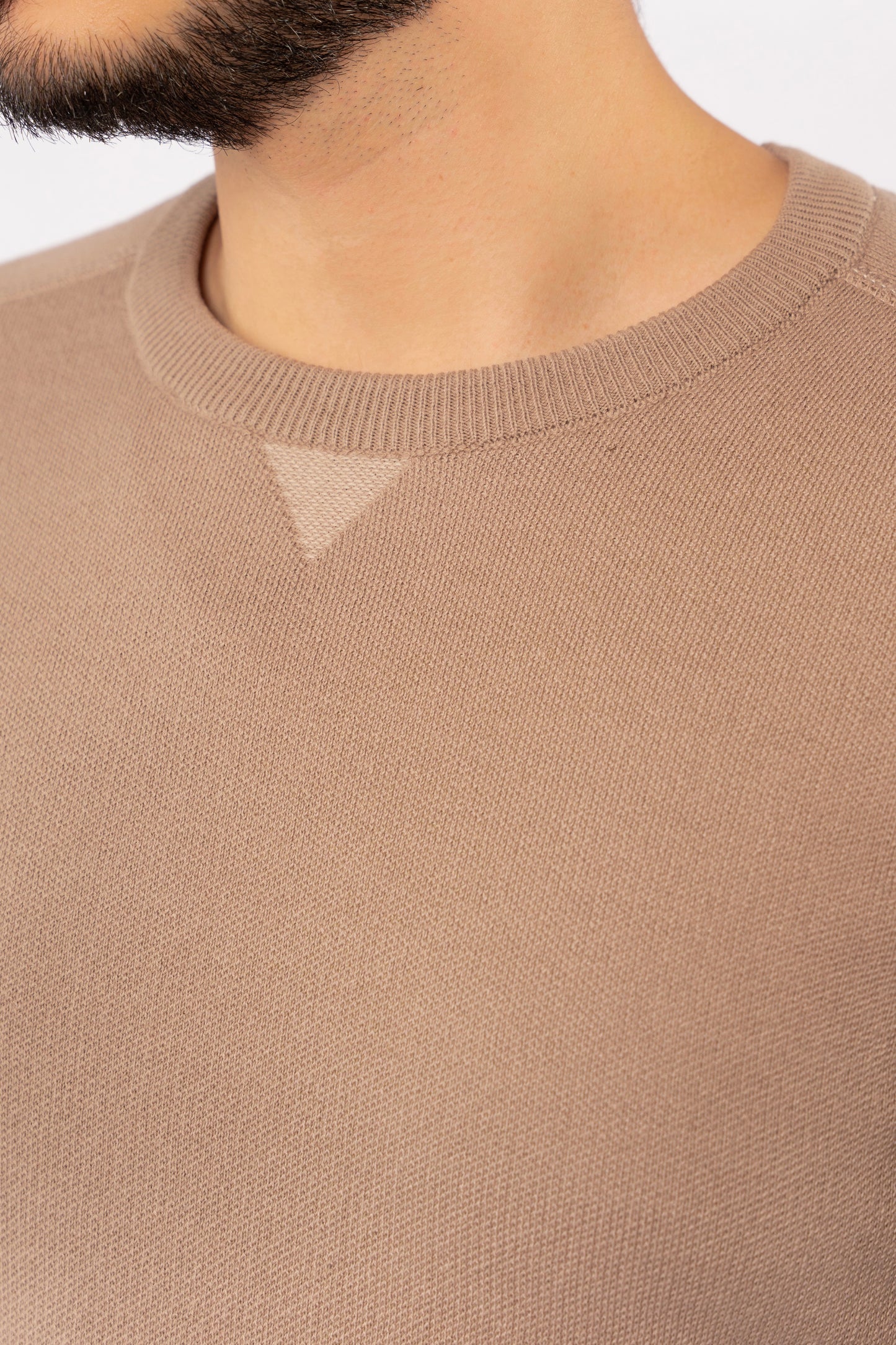 DARK BEIGE CASUAL SWEATER