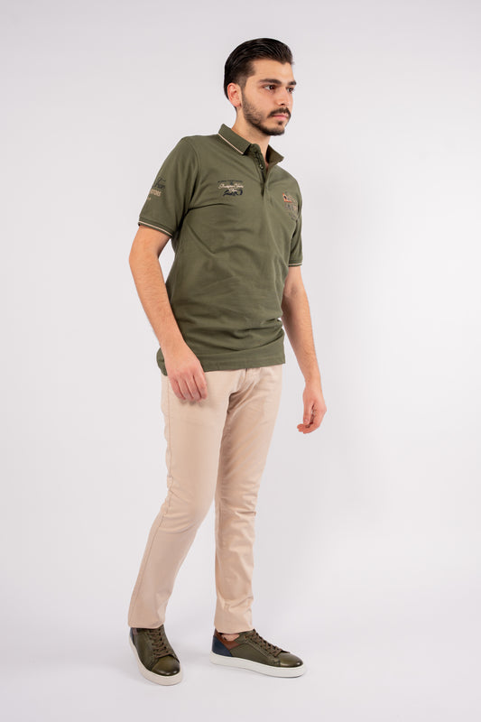OLIVE VINTAGE POLO