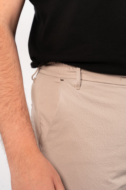BEIGE CASUAL TROUSERS