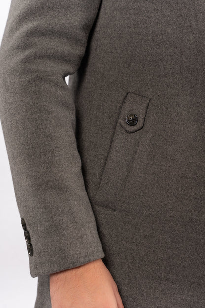 GREY TIMELESS WOOL COAT
