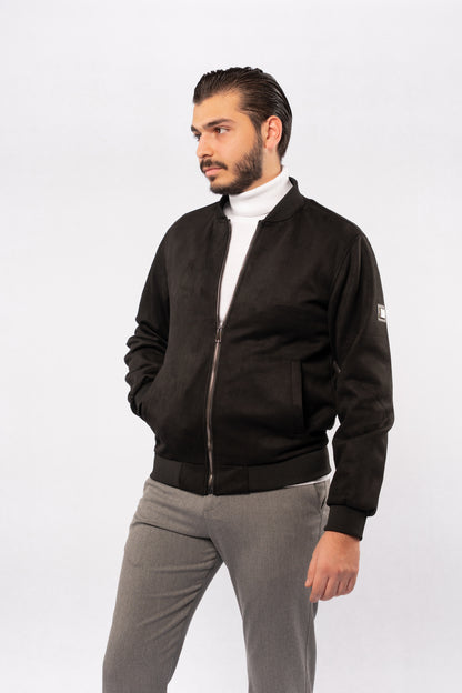 BLACK SUEDE URBAN JACKET