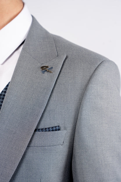 BLUE DENIM SINGLE BREASTED SUIT