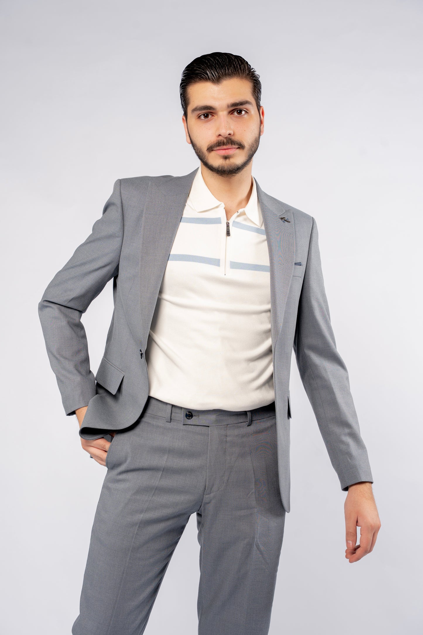 BLUE DENIM SINGLE BREASTED SUIT