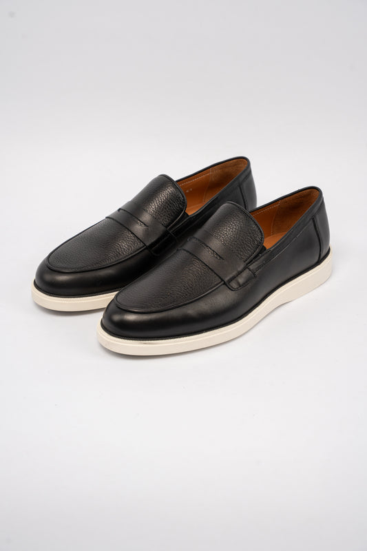 BLACK CASUAL PENNY LOAFER