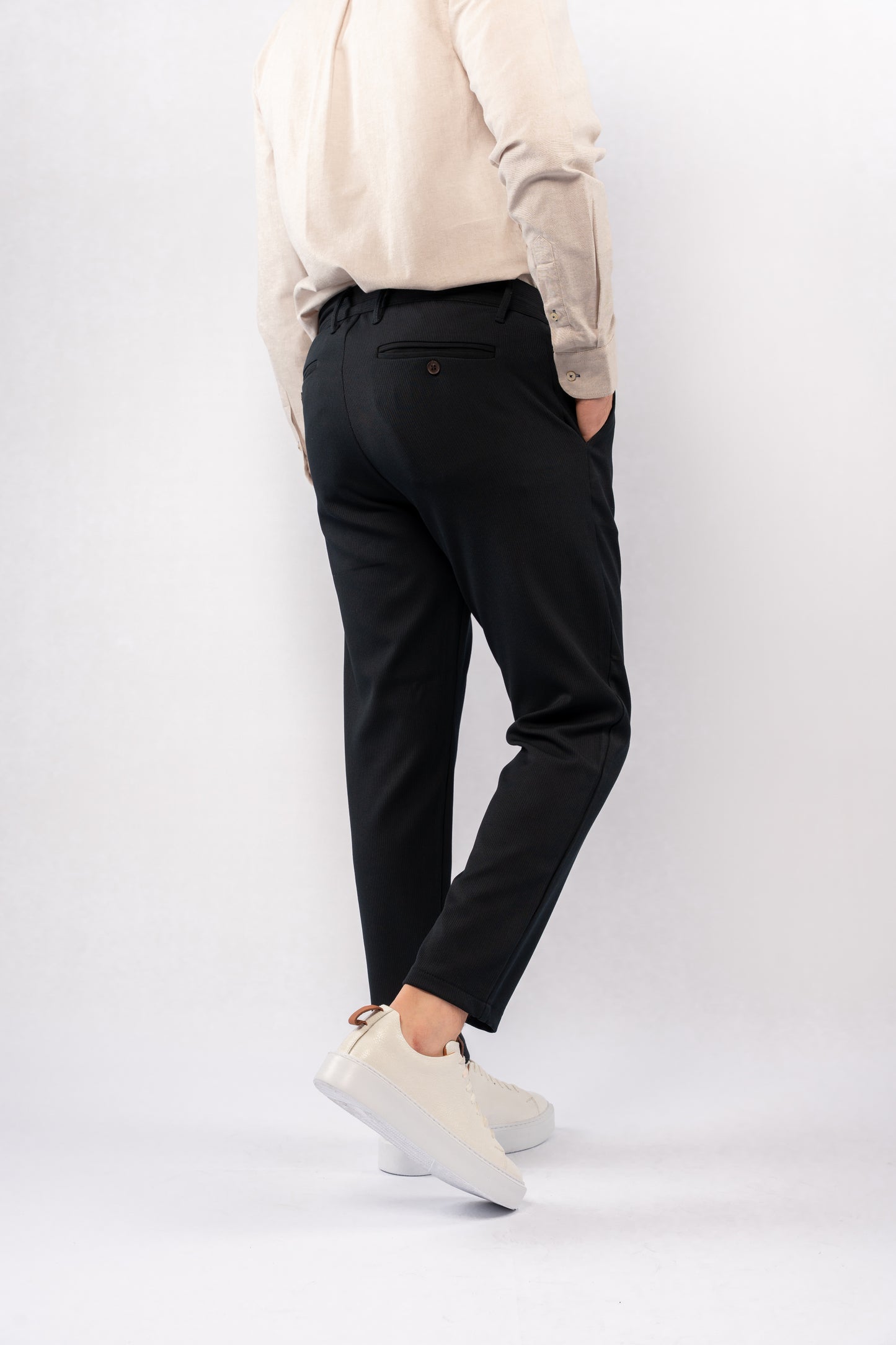 NAVY CASUAL TAILORED PANT