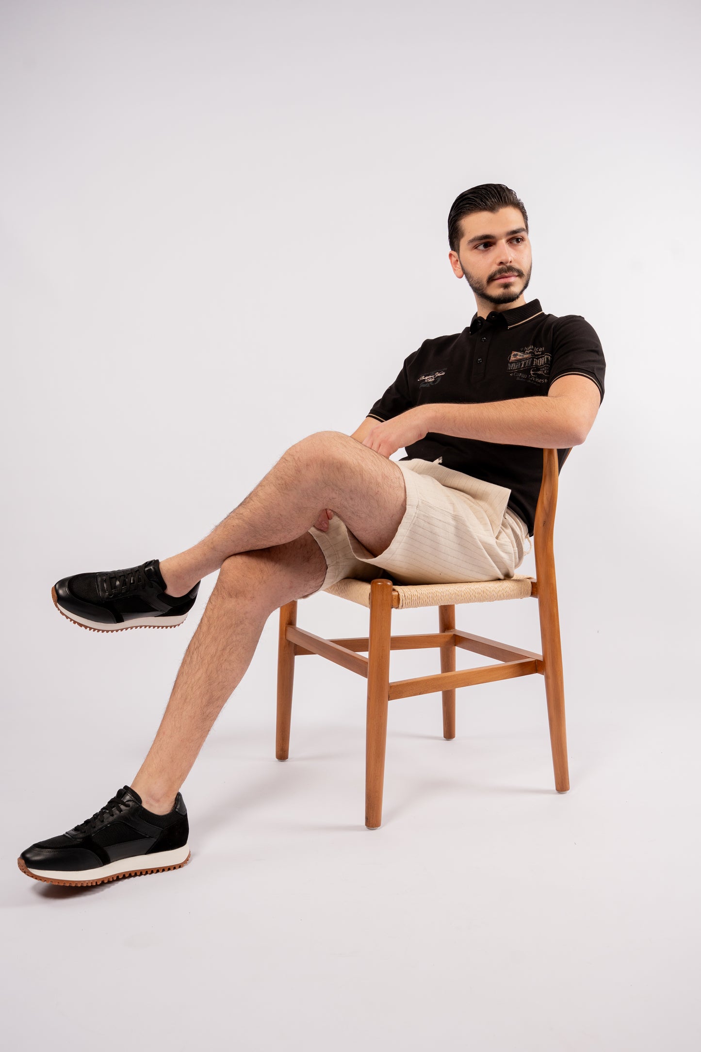 BLACK VINTAGE POLO
