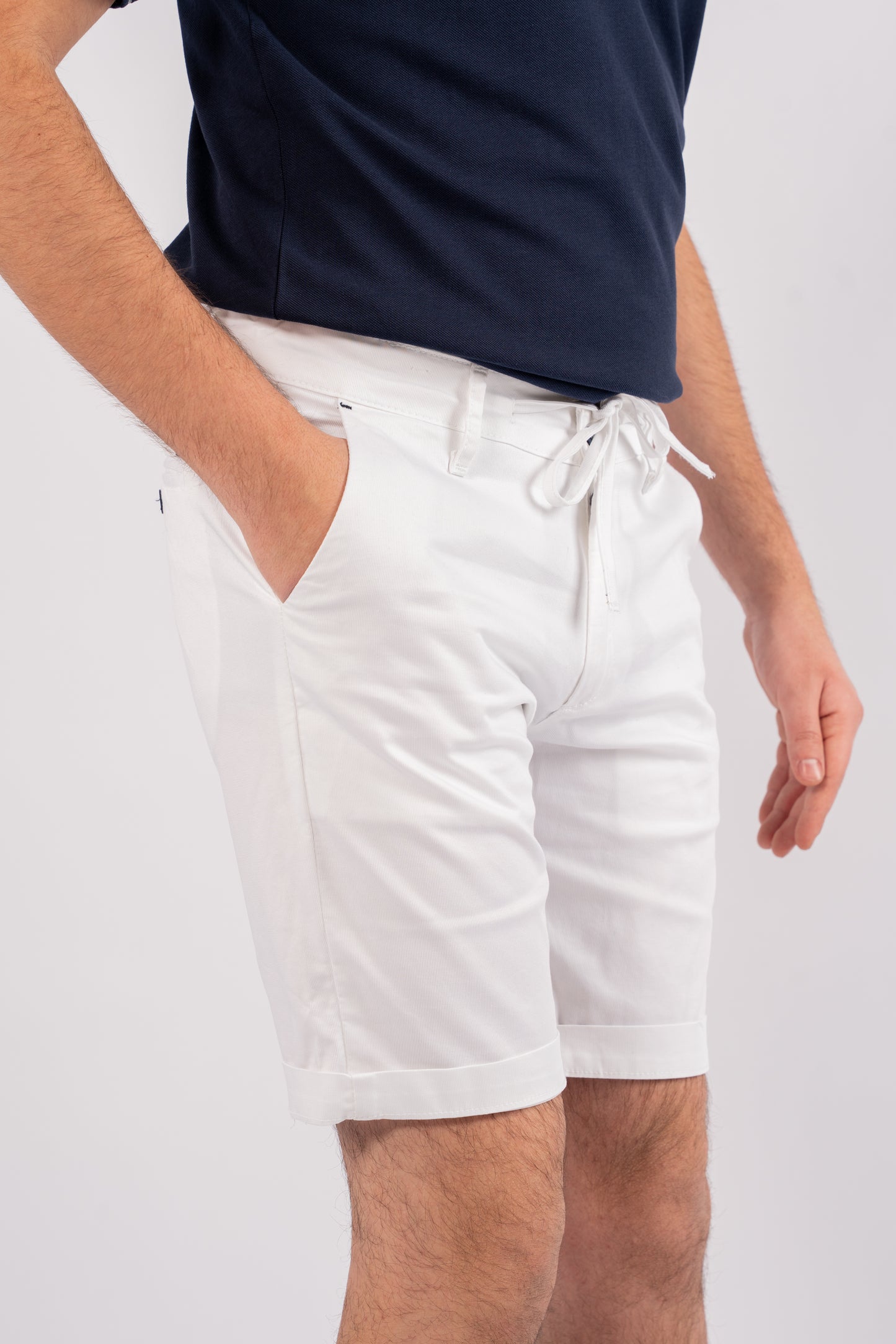 WHITE CASUAL SHORT
