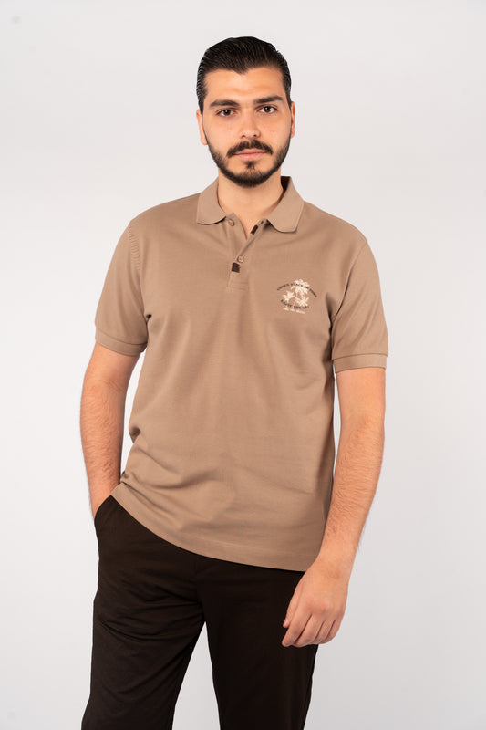 MOCHA MINIMAL PALM POLO
