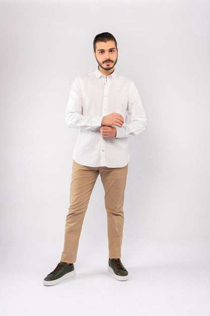WHITE TIMELESS OXFORD SHIRT