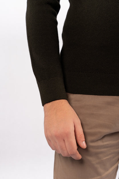 OLIVE HIGHNECK SWEATER