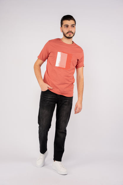 CORAL PATTERNED TSHIRT