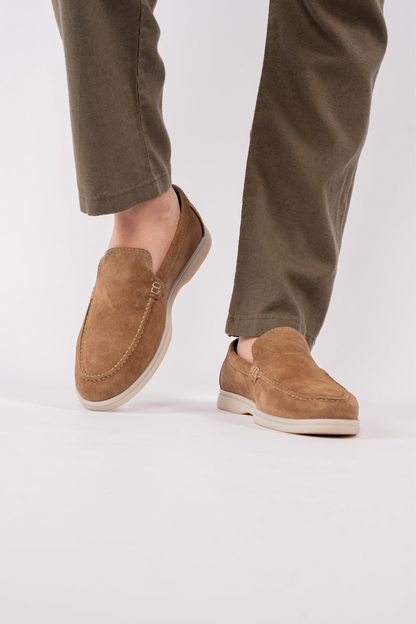 BEIGE SUEDE LOAFER