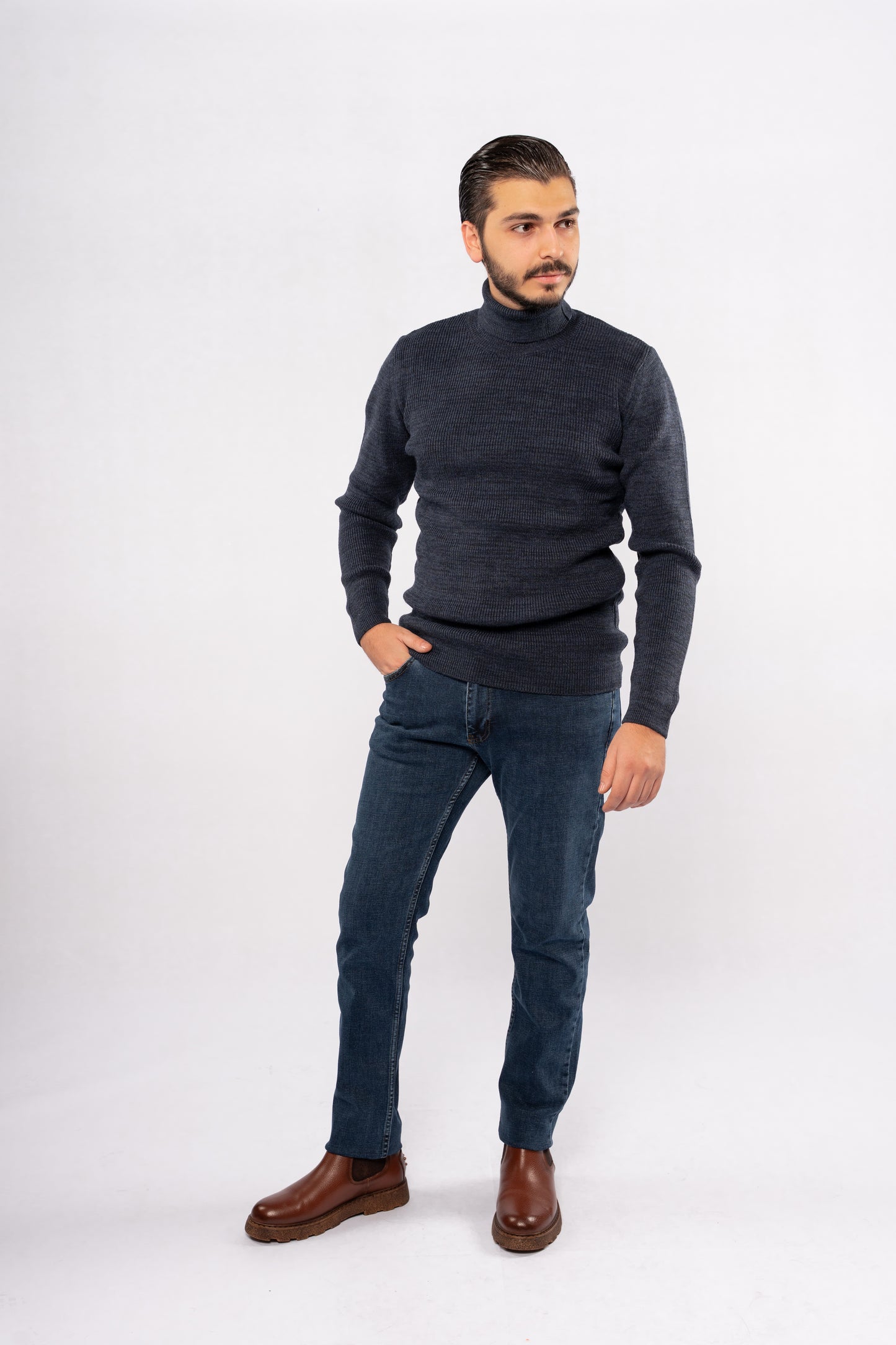 INDEGO LINED TURTLENECK