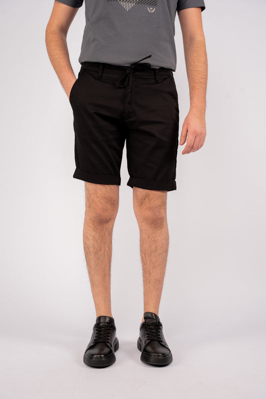 BLACK CASUAL SHORT