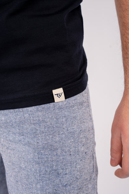 NAVY PATTERNED TSHIRT
