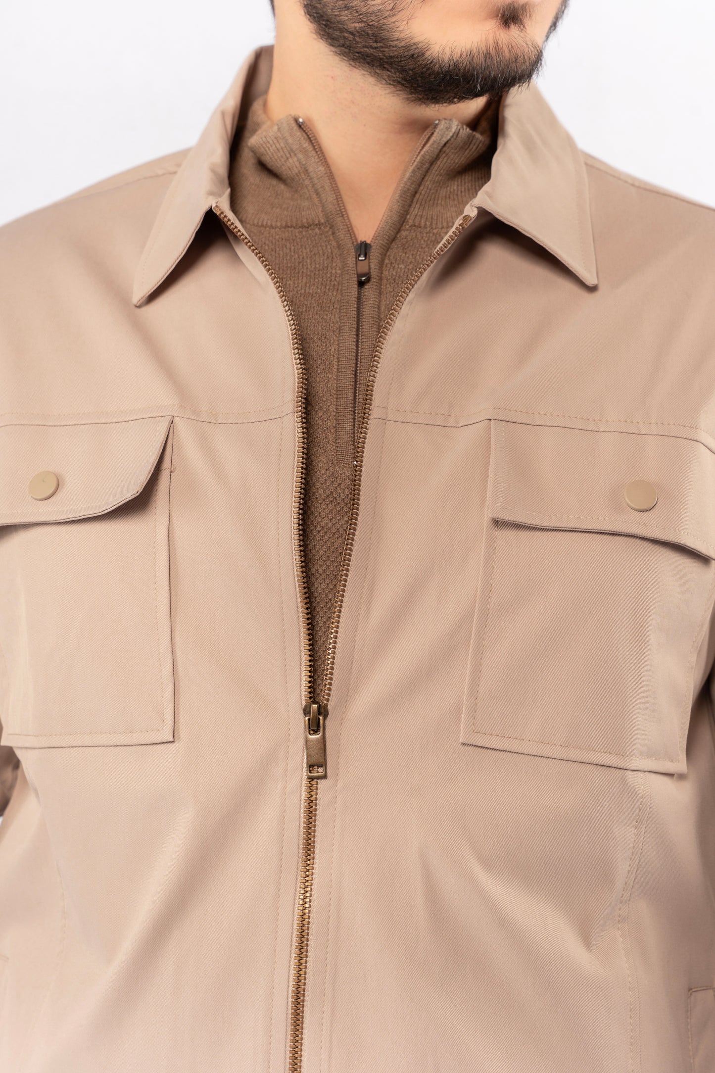 BEIGE FIELD JACKET