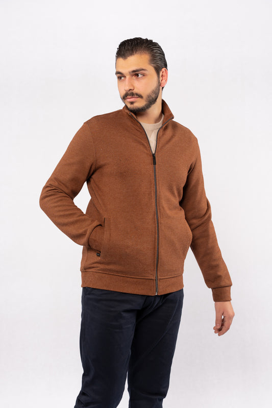 MOCHA SELANIK ZIPPER JACKET