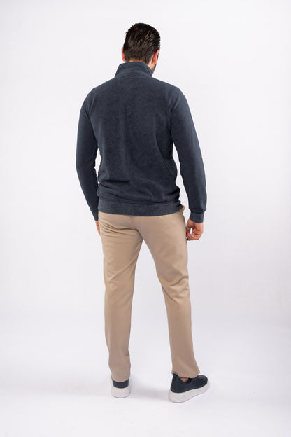 INDEGO HIGHNECK ZIPPER SWEATER