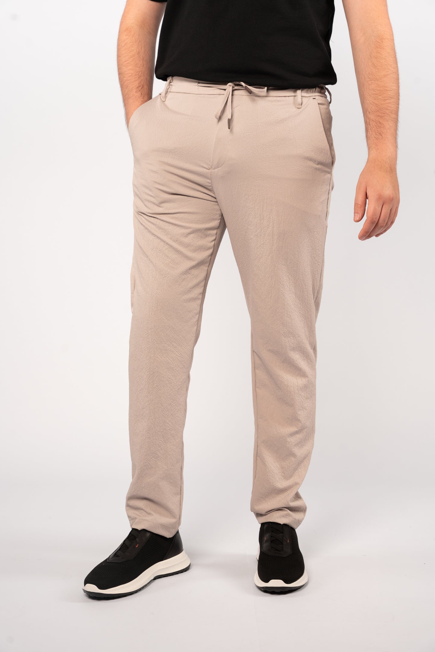 BEIGE CASUAL TROUSERS