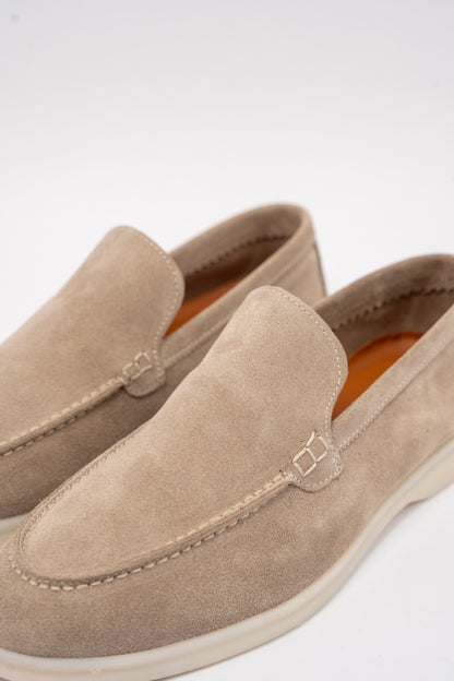BEIGE SUEDE LOAFER