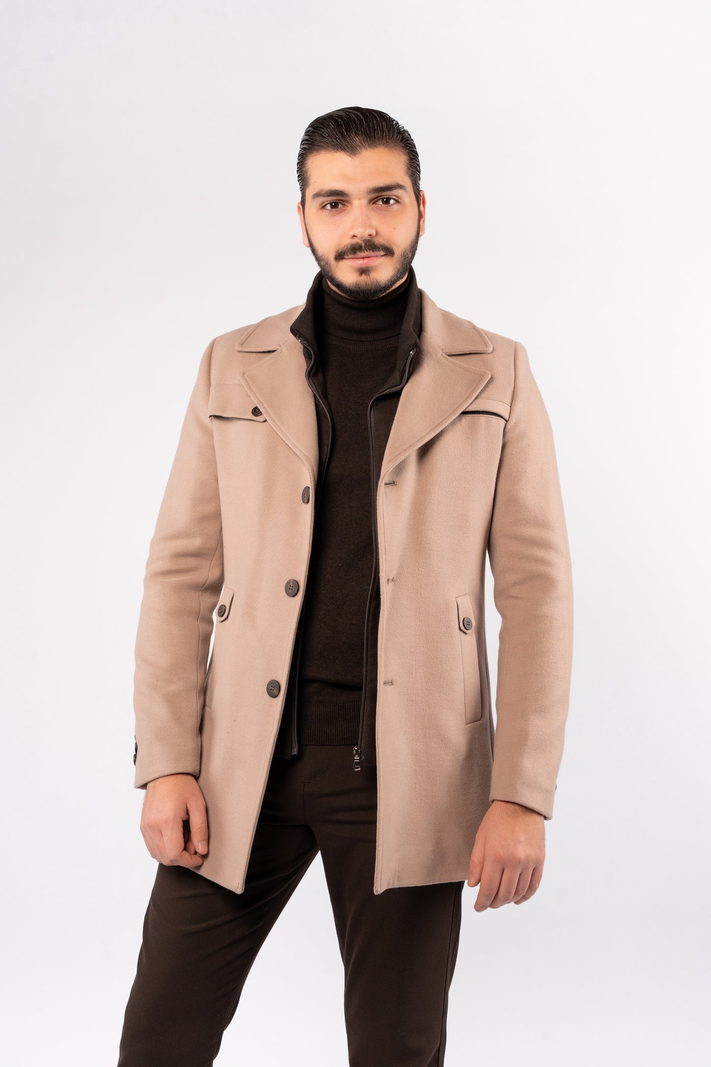 BEIGE TIMELESS WOOL COAT