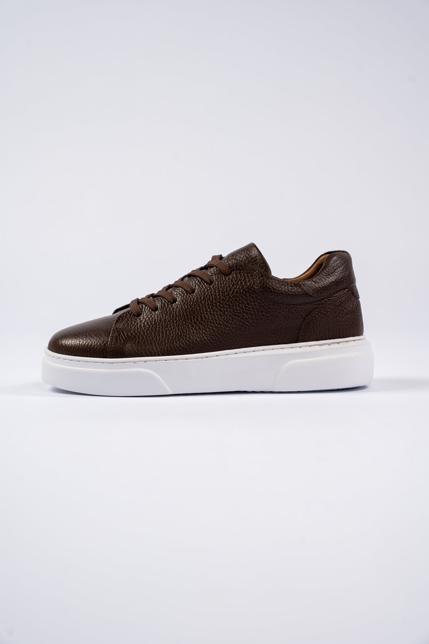 BROWN LEATHER SNEAKER