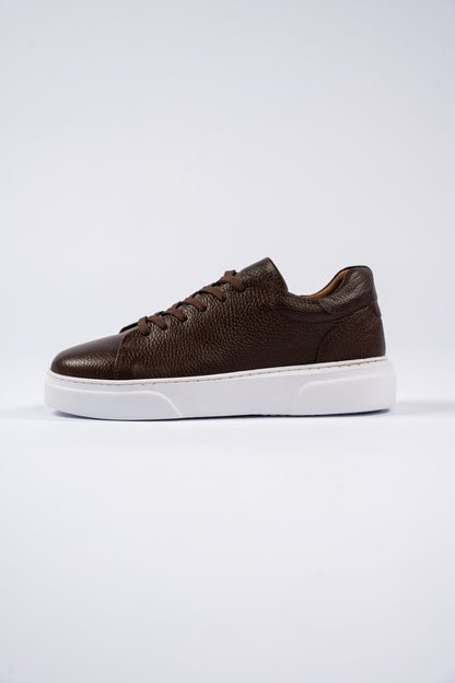 BROWN LEATHER SNEAKER