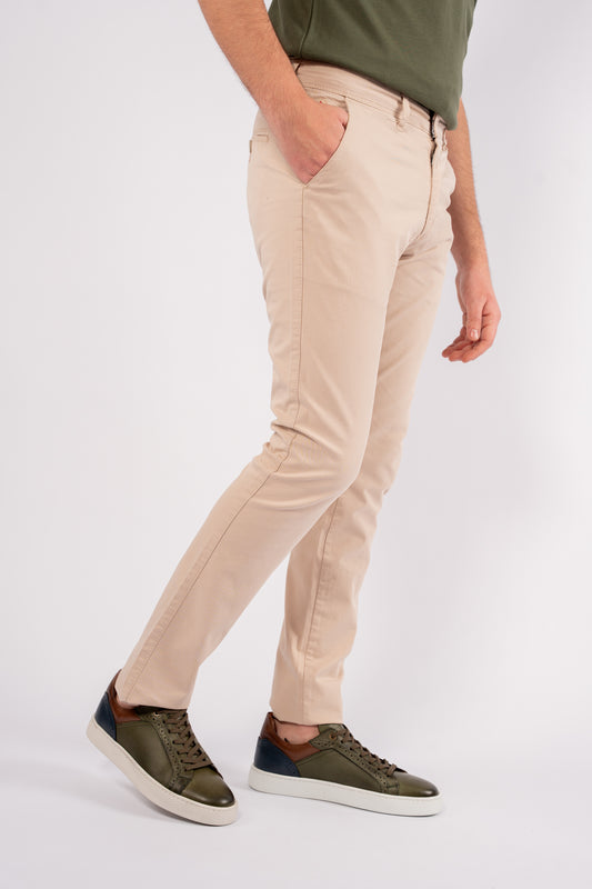BEIGE RELAXED CHINOS