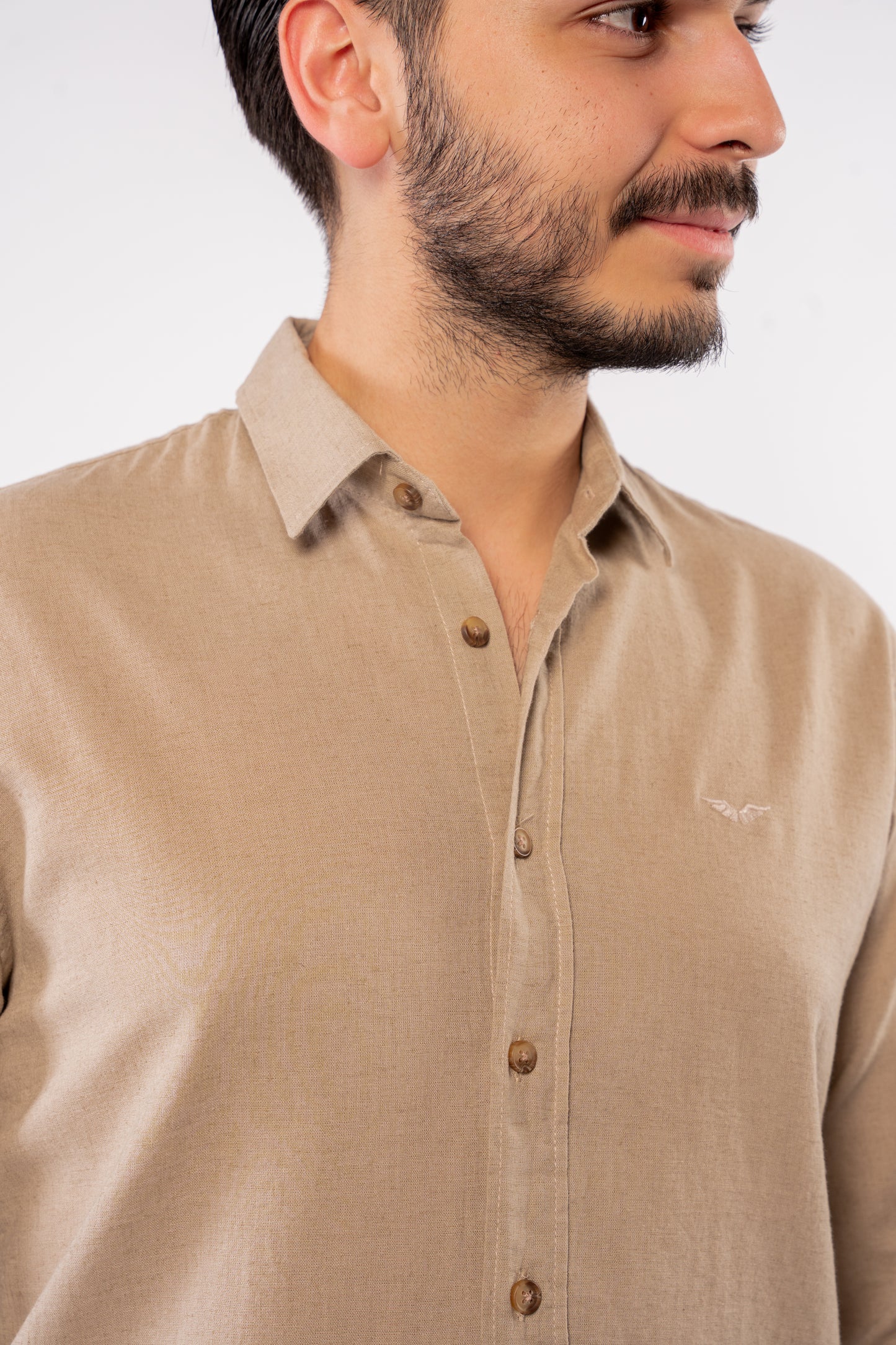 BEIGE LINEN SHIRT
