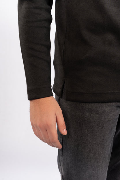 BLACK CASUAL SWEATER