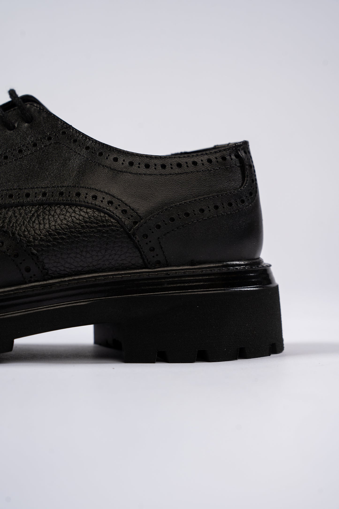 BLACK CASUAL OXFORD SHOE