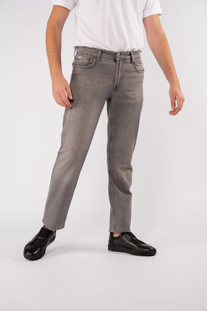 GREY REGULAR FIT DENIM