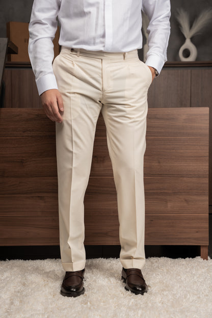 CREAM ITALIAN TROUSERS