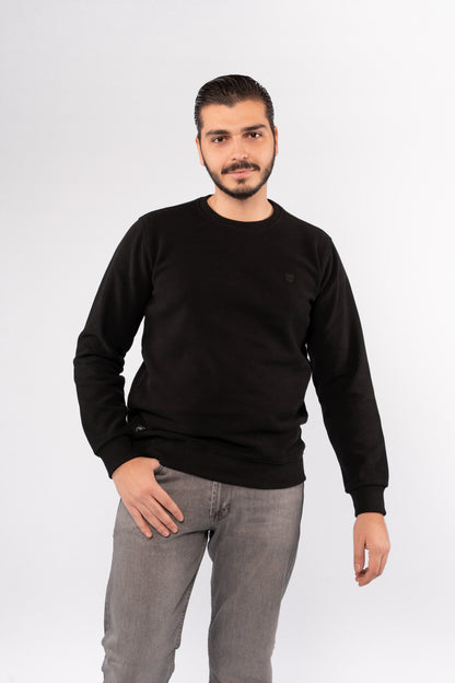 BLACK SELANIK ROUNDNECK SWEATER