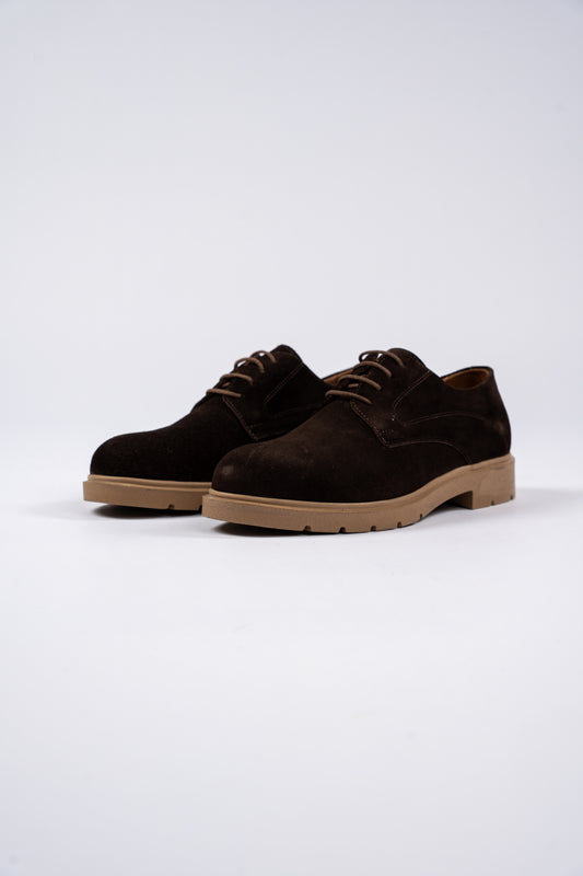 BROWN DERBY SUEDE SHOE