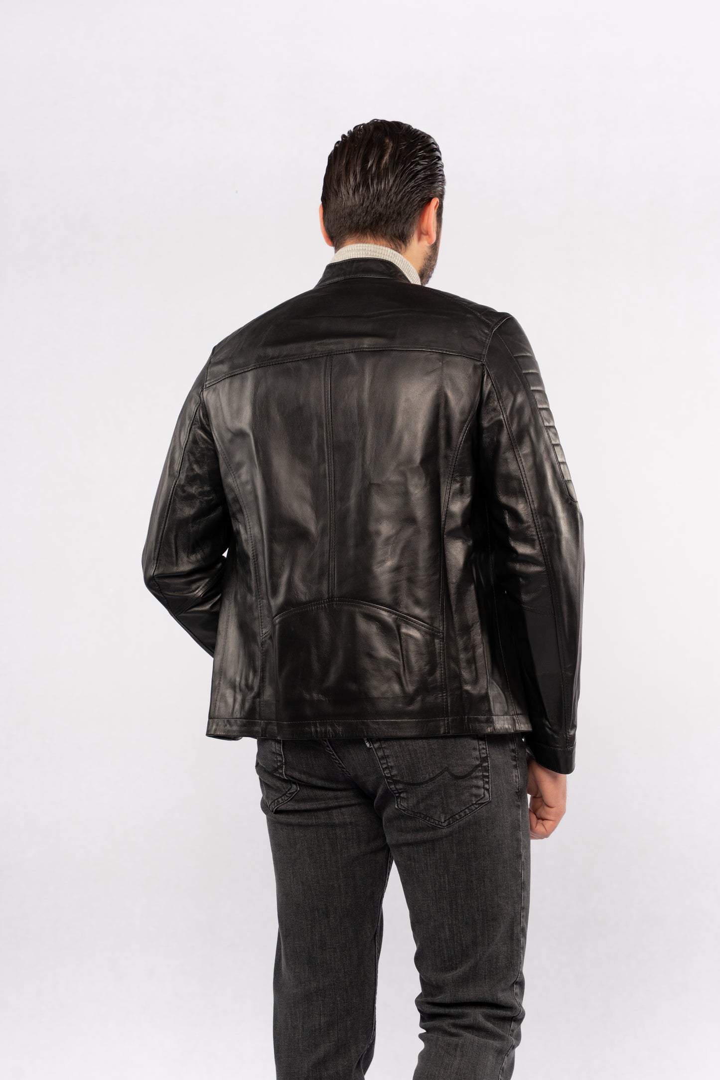 BLACK GENUINE LEATHER JACKET