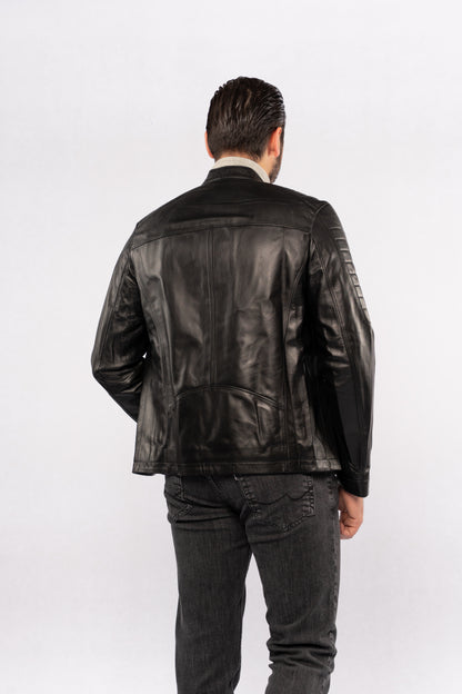 BLACK GENUINE LEATHER JACKET