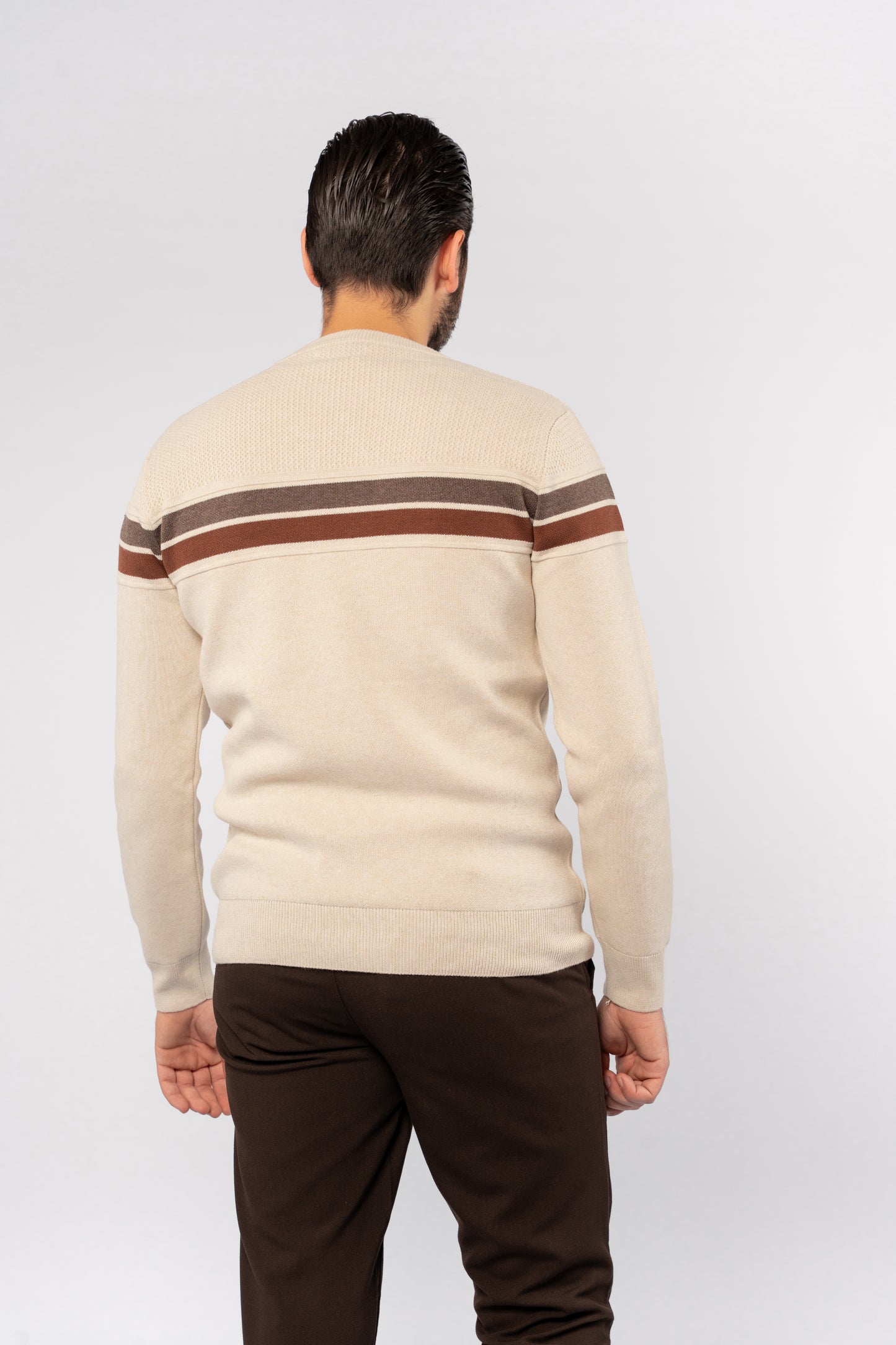 BEIGE CASUAL SWEATER