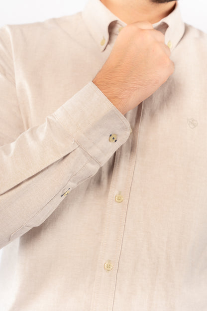 BEIGE TIMELESS OXFORD SHIRT