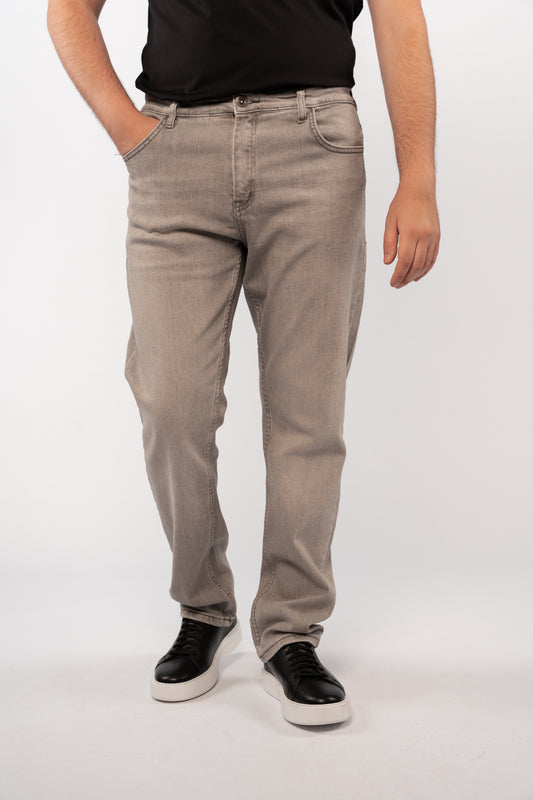 LIGHT GREY REGULAR DENIM