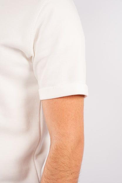 WHITE PIQUET TSHIRT