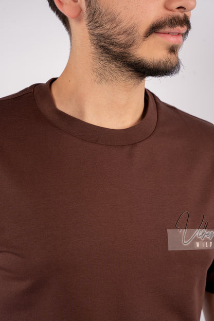 VIBES BROWN TSHIRT