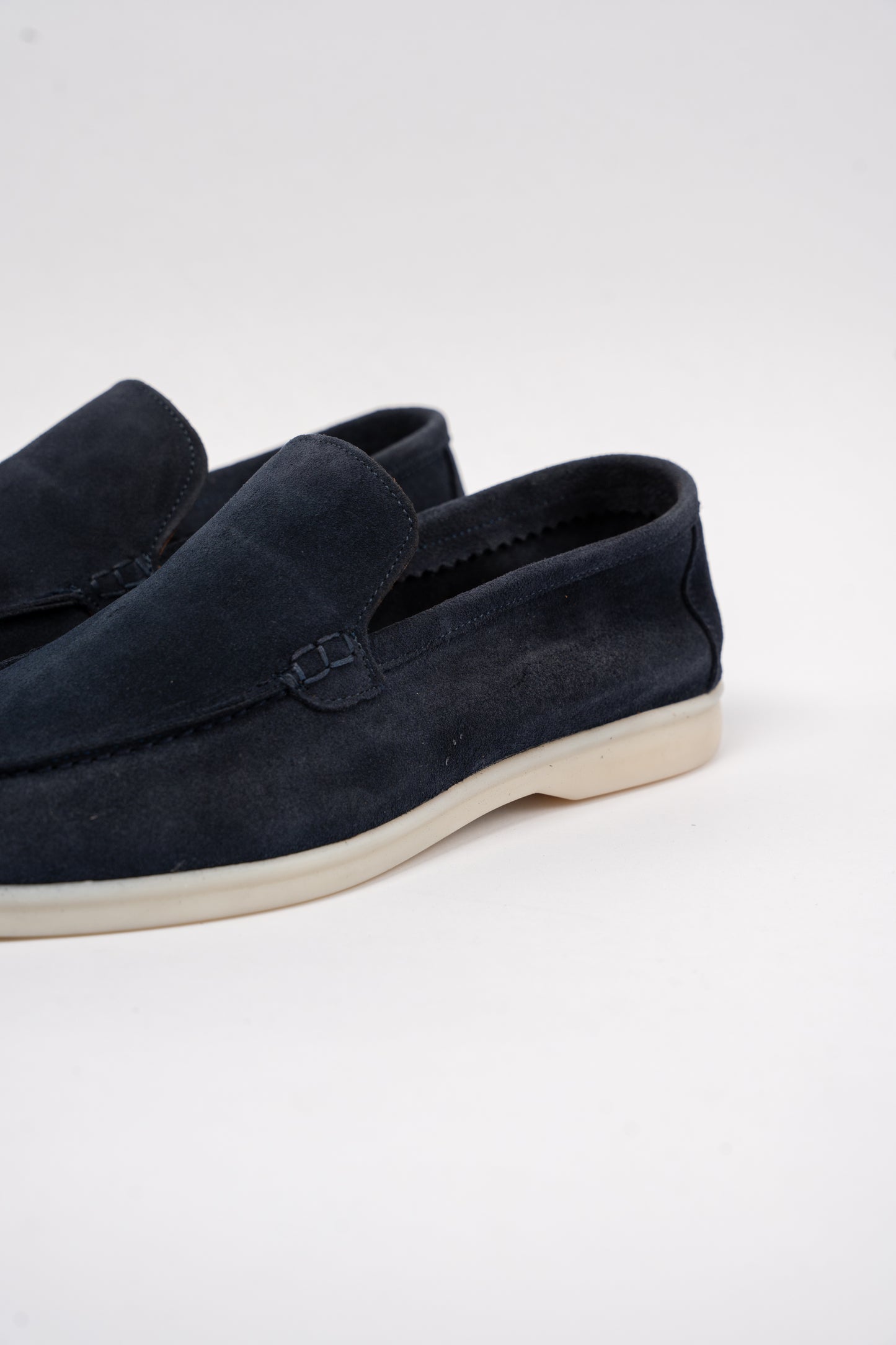 NAVY SUEDE LOAFER