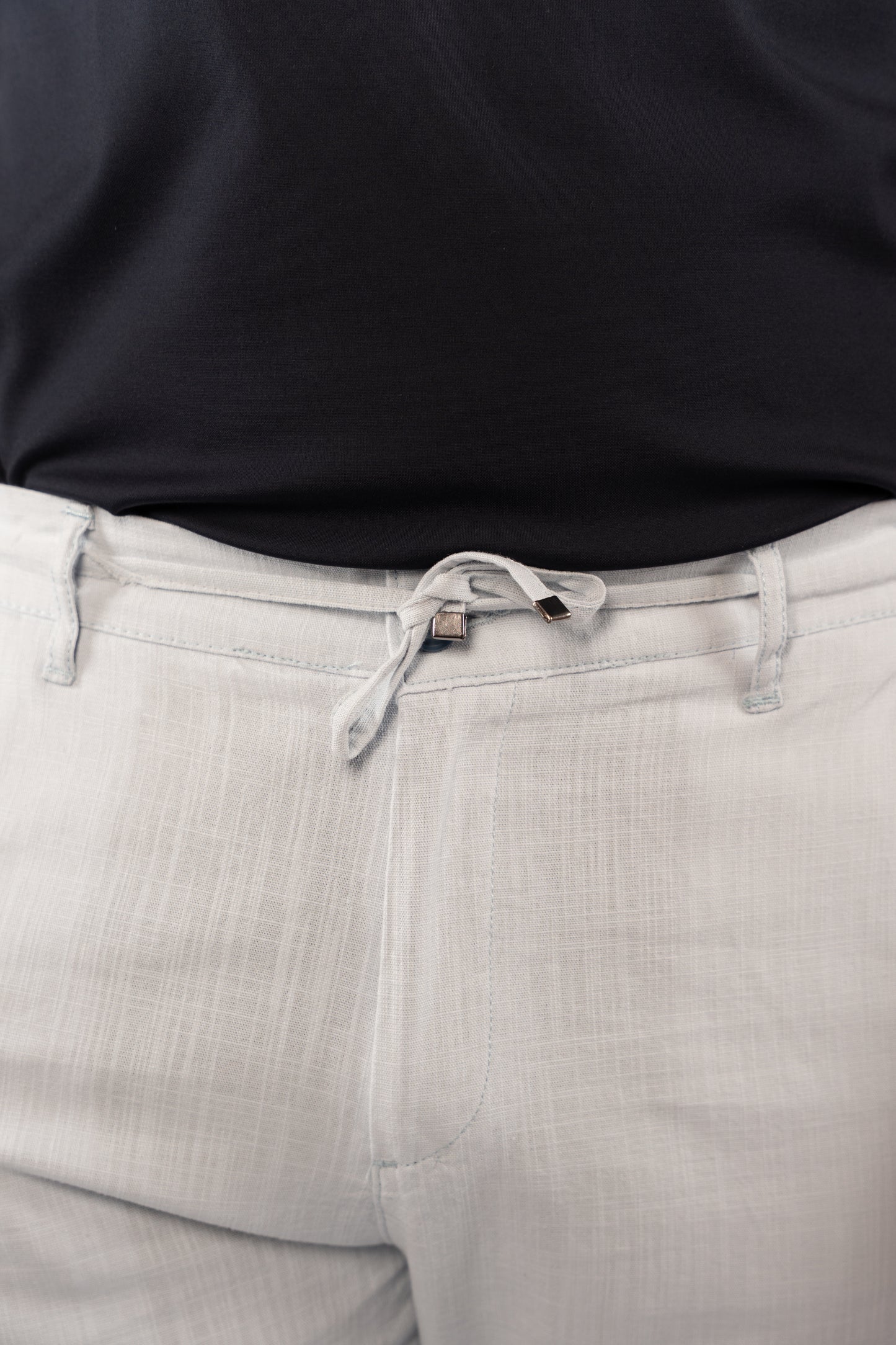 BLUE LINEN TROUSERS