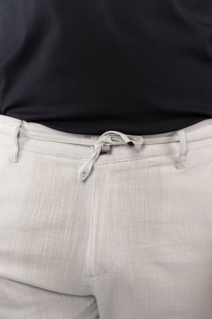 BLUE LINEN TROUSERS