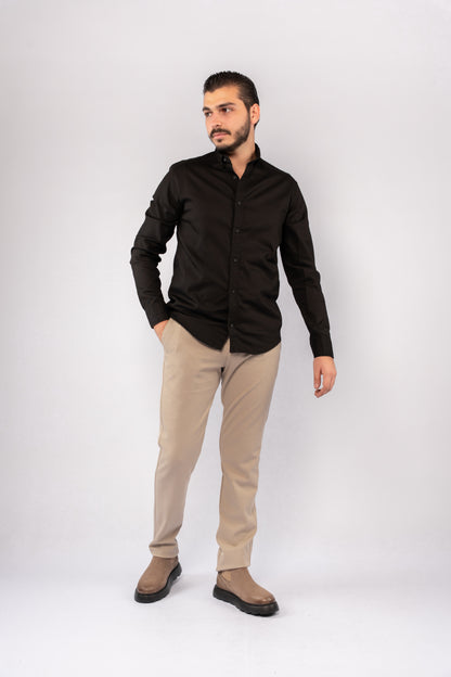 BLACK RELAXED SHIRT