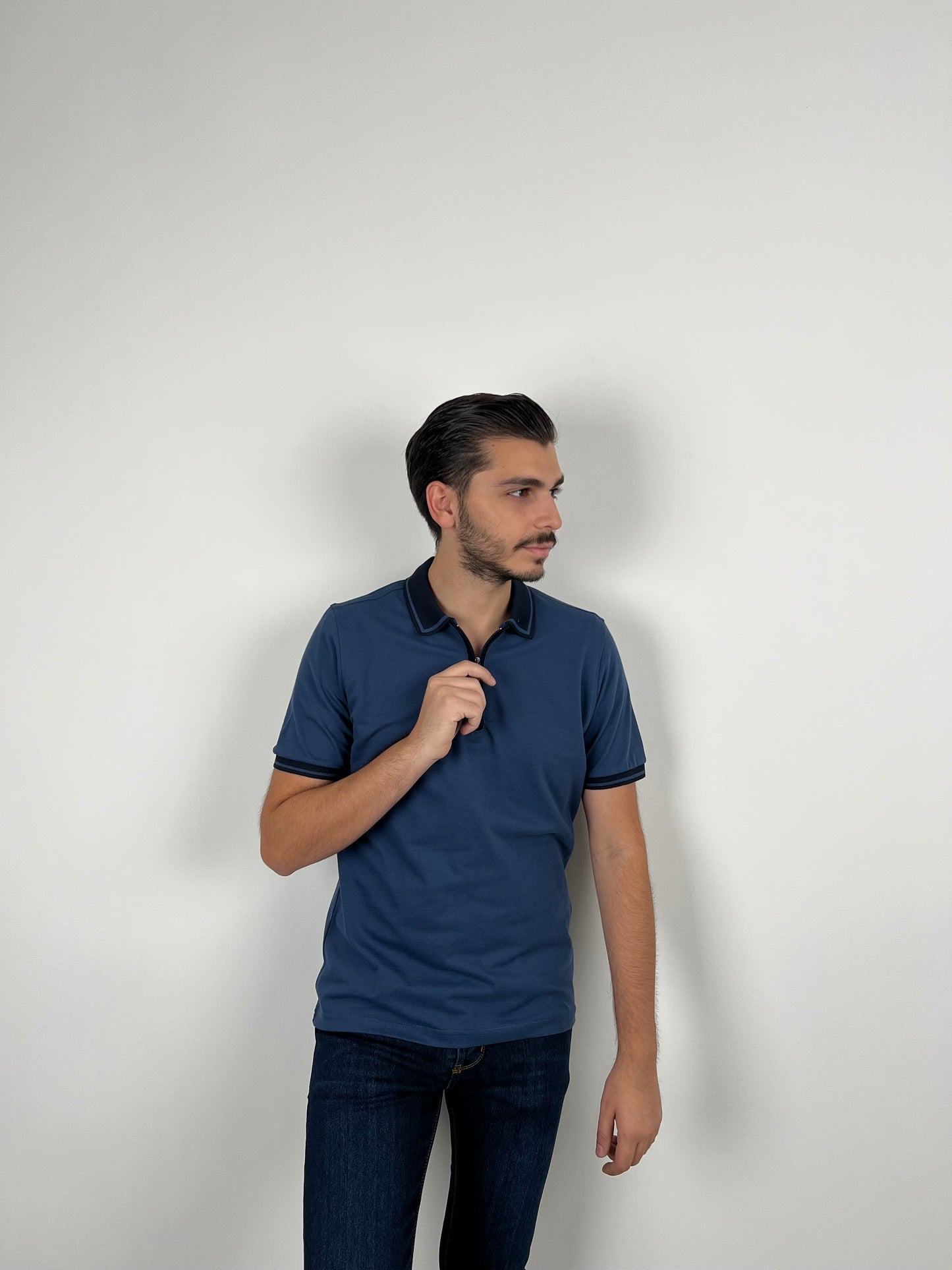 INDEGO ZIPPER POLO