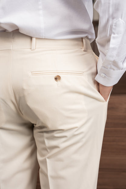 CREAM ITALIAN TROUSERS
