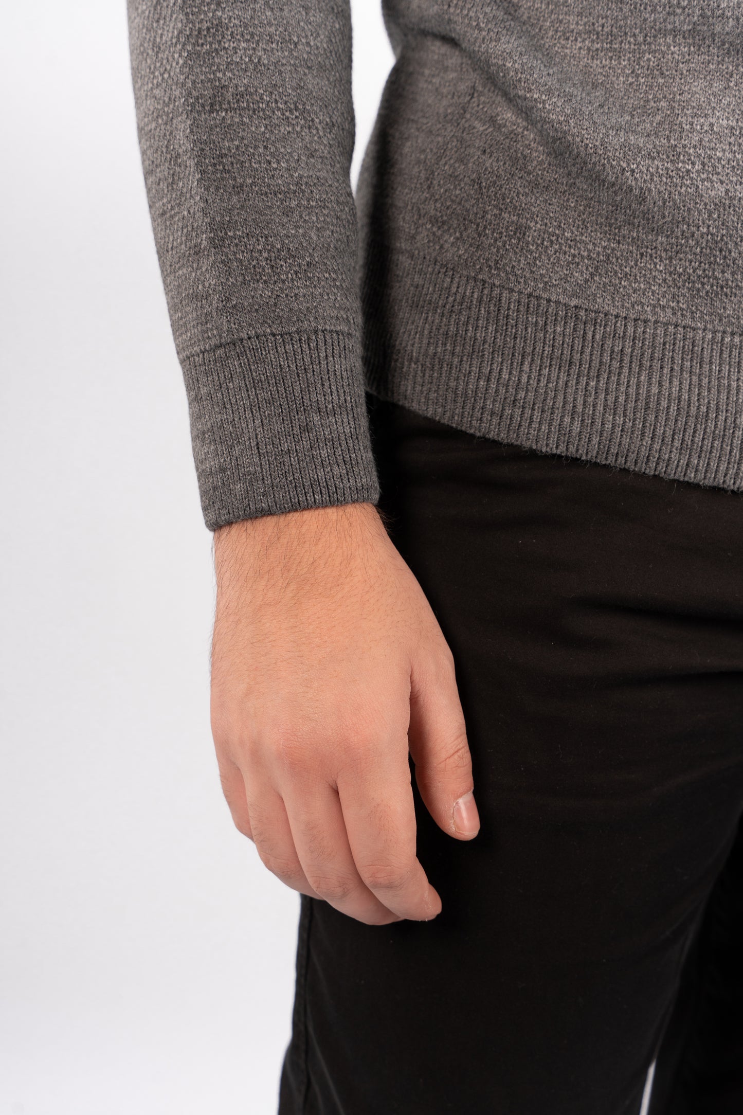 GREY URBAN TRICOLOR SWEATER